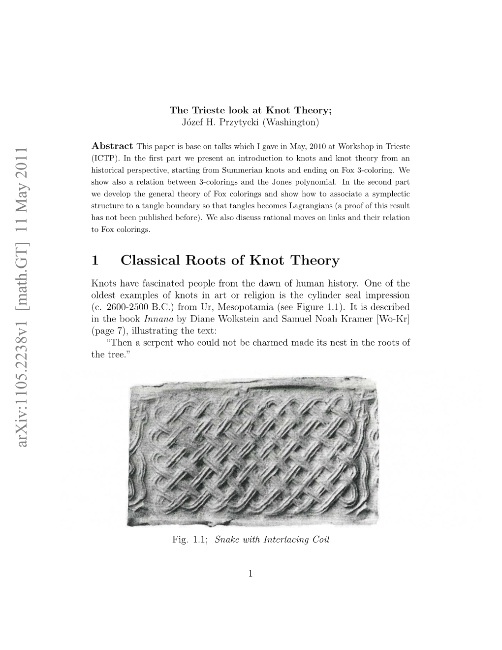 The Trieste Look at Knot Theory