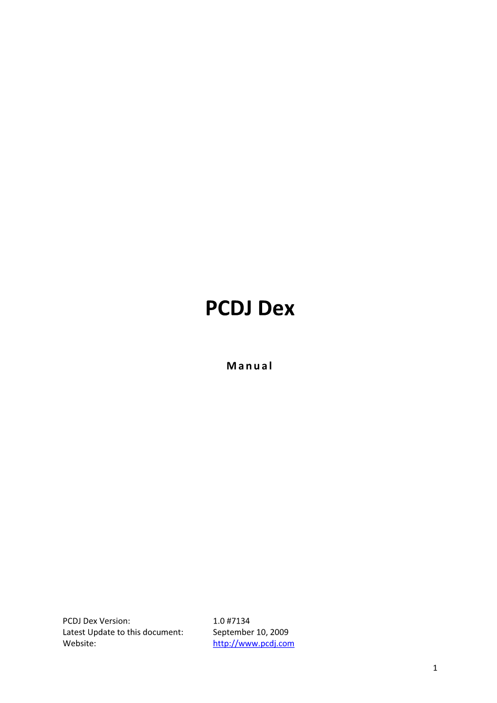 PCDJ Dex Manual