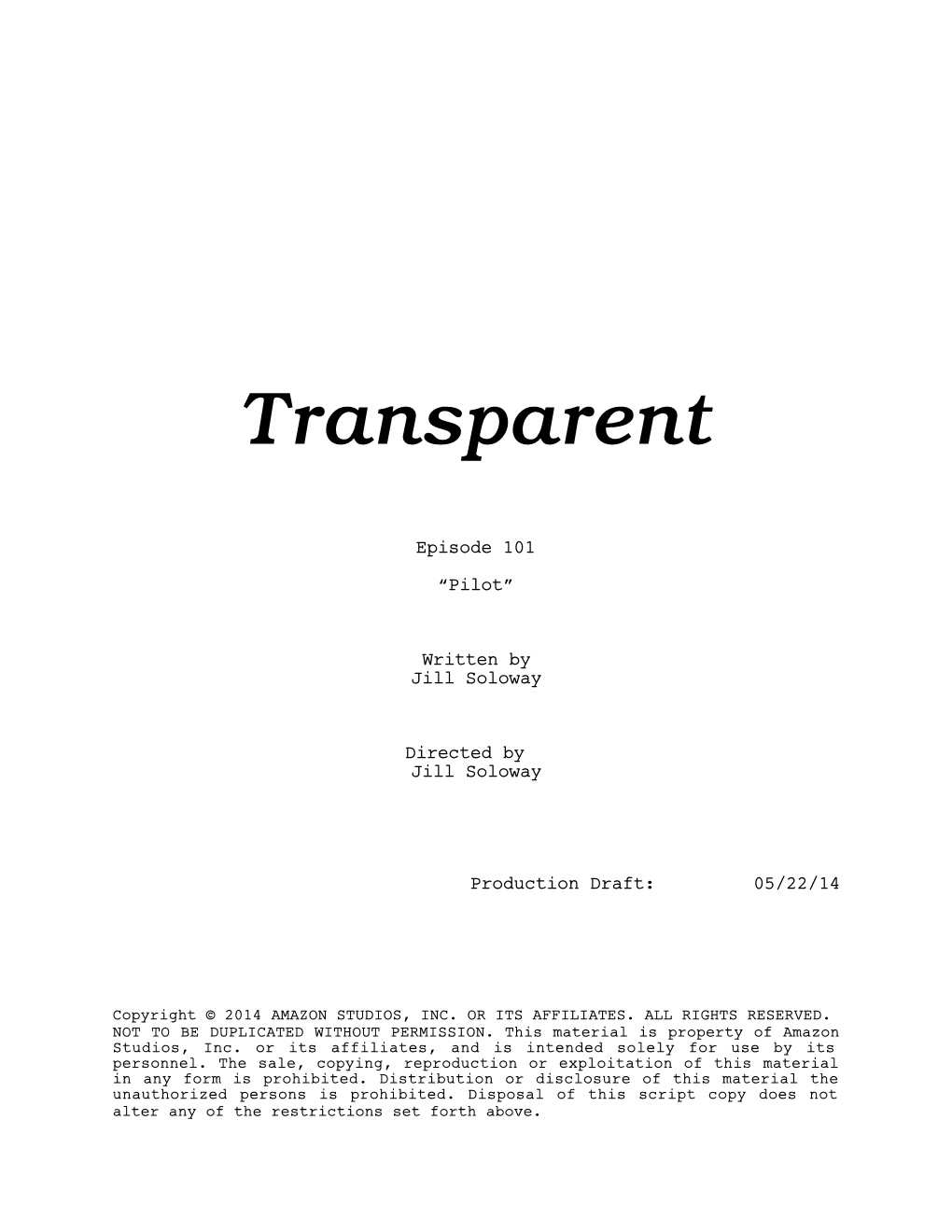 Transparent Jill Soloway Pilot.Fdx