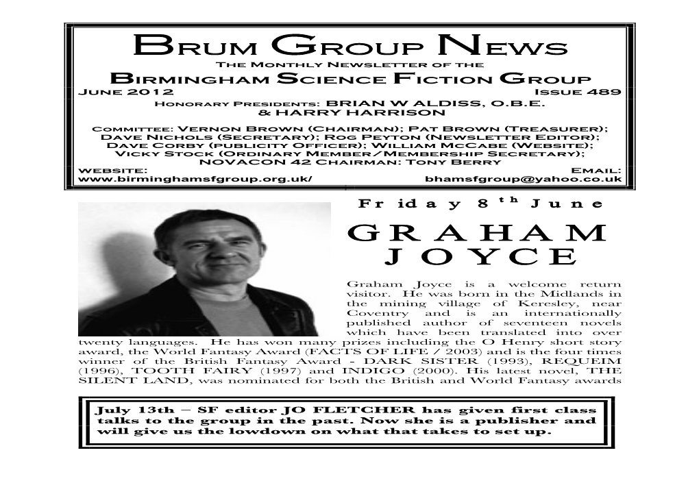 BSFG News 489 June 2012