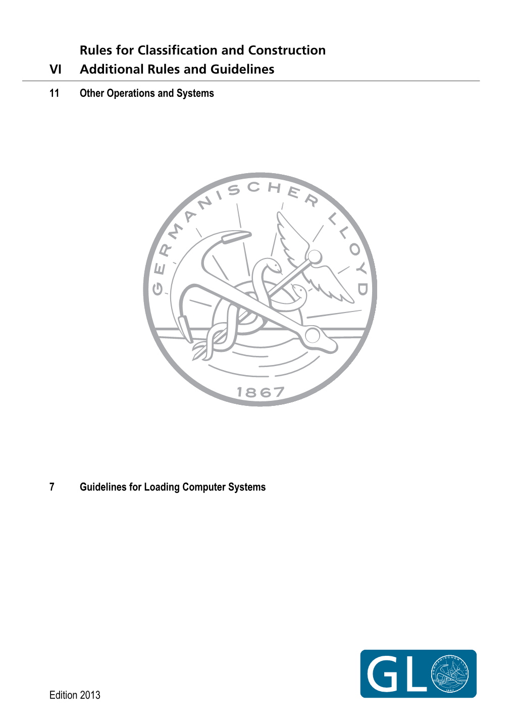 Guidelines for Loading Computer Systems (VI-11-7)