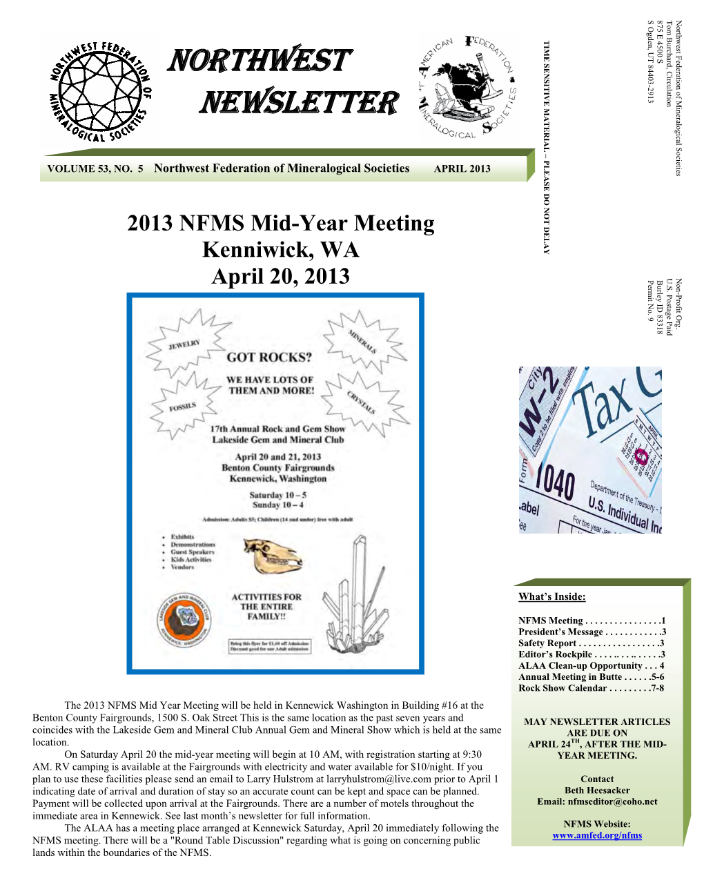 Northwest Newsletter Vol 53, No