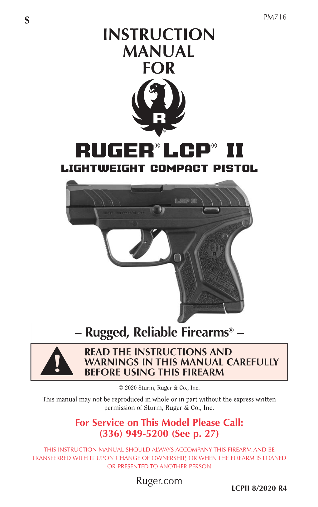 Ruger® Lcp® Ii Lightweight Compact Pistol