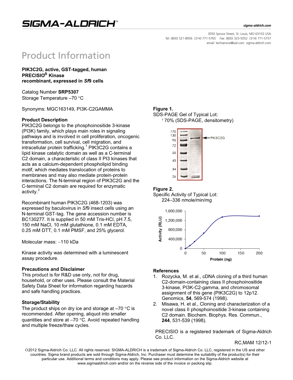 PIK3C2G, Active (SRP5307)