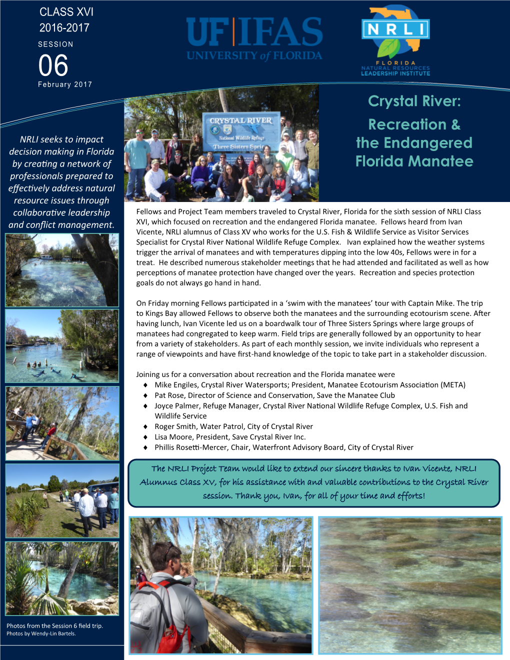 Session 6: Crystal River: Recreation & the Endangered Florida Manatee