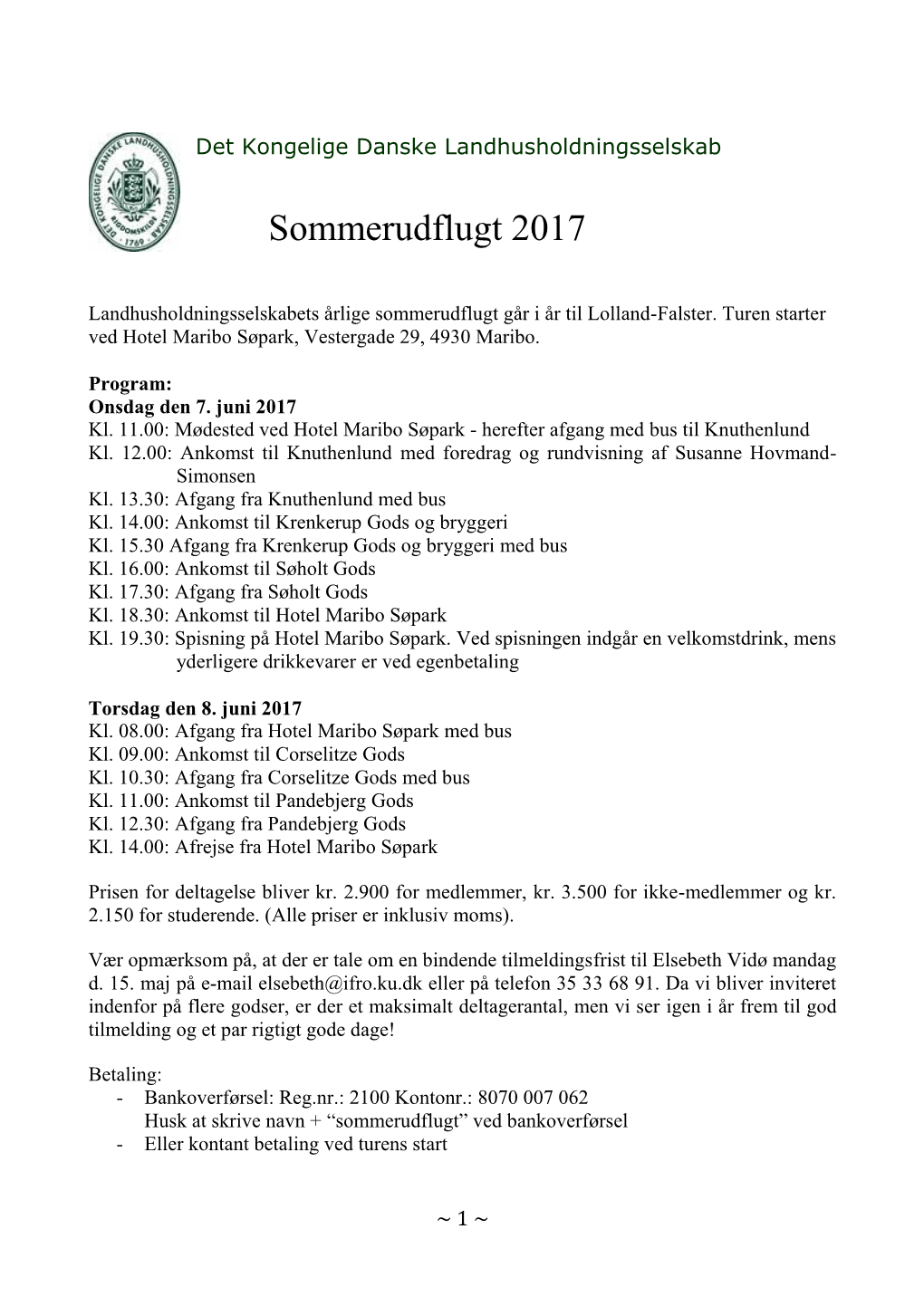 Sommerudflugt 2017