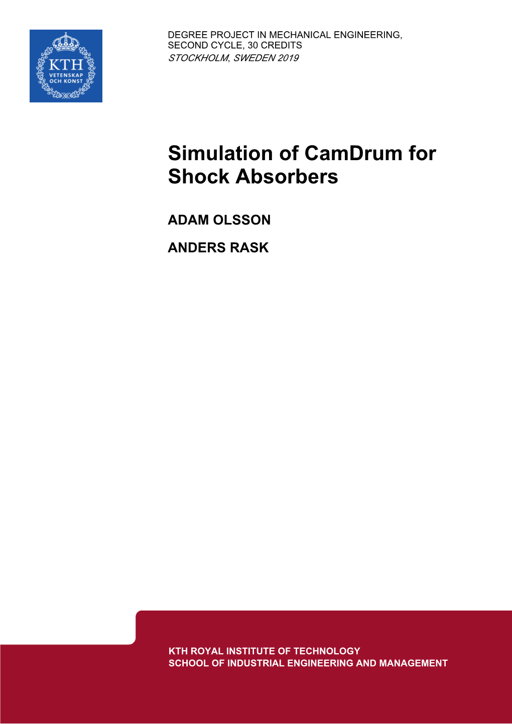 Simulation of Camdrum for Shock Absorbers