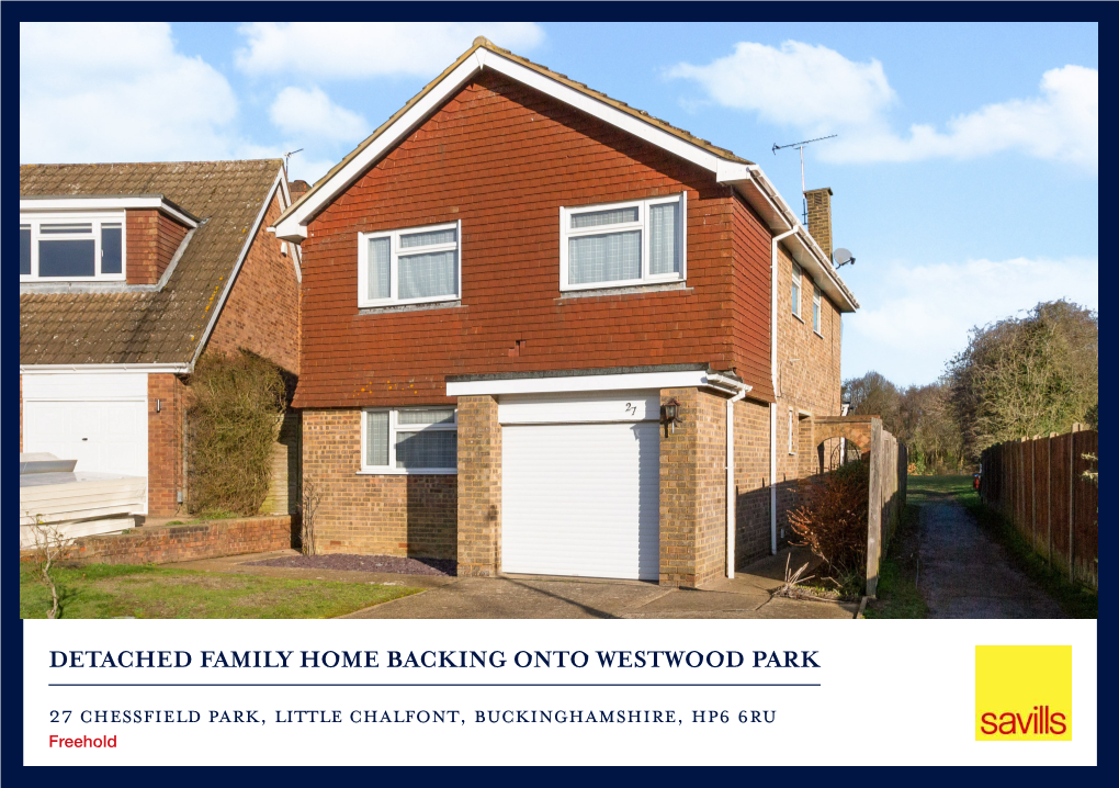 Detached Family Home Backing Onto Westwood Park 27
