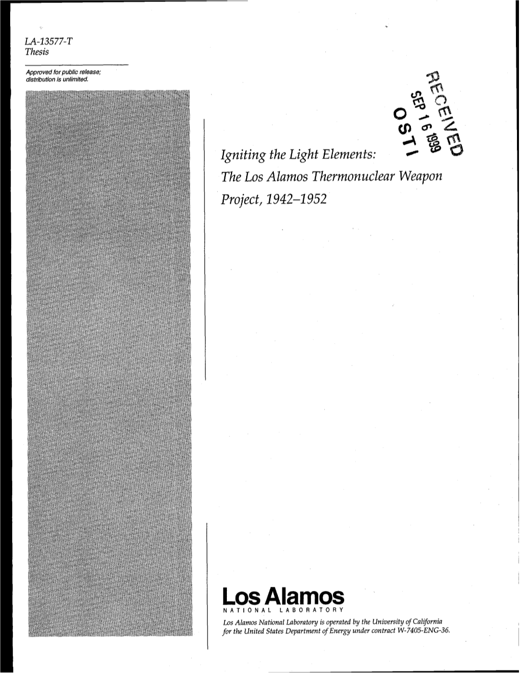 Los Alamos Thermonuclear Weapon Project, 1942-1952