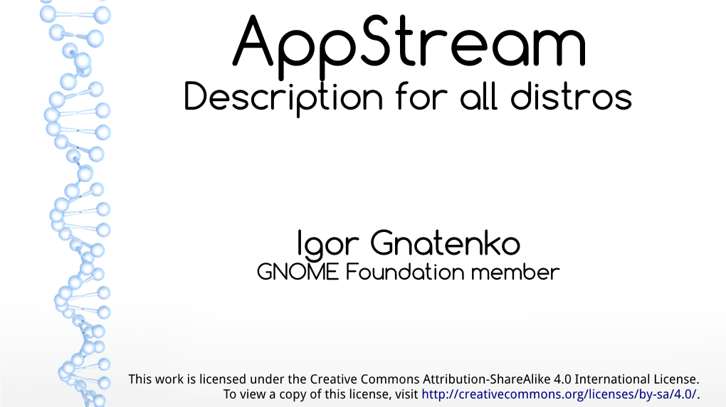 Appstream Description for All Distros