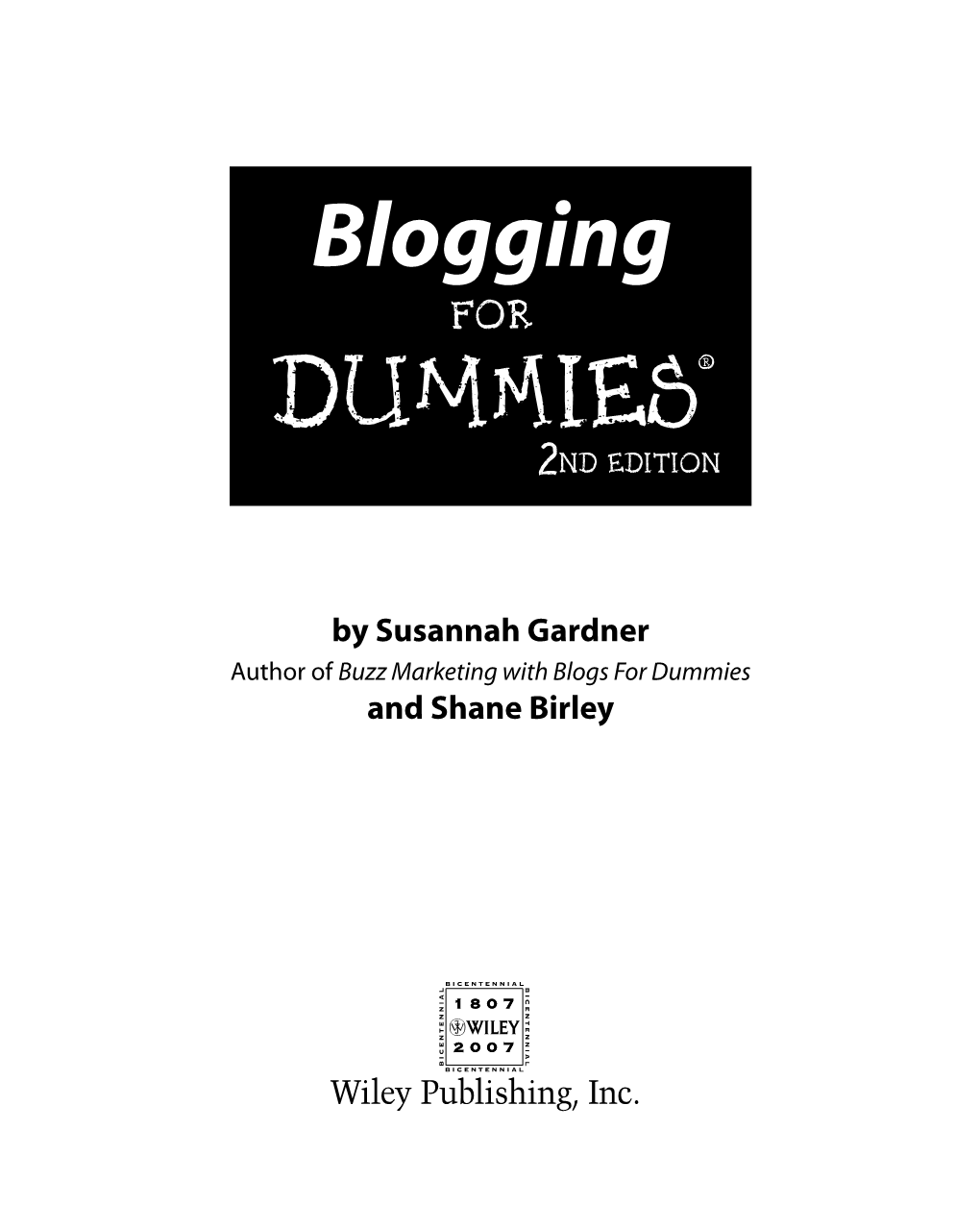 Blogging for Dummies‰