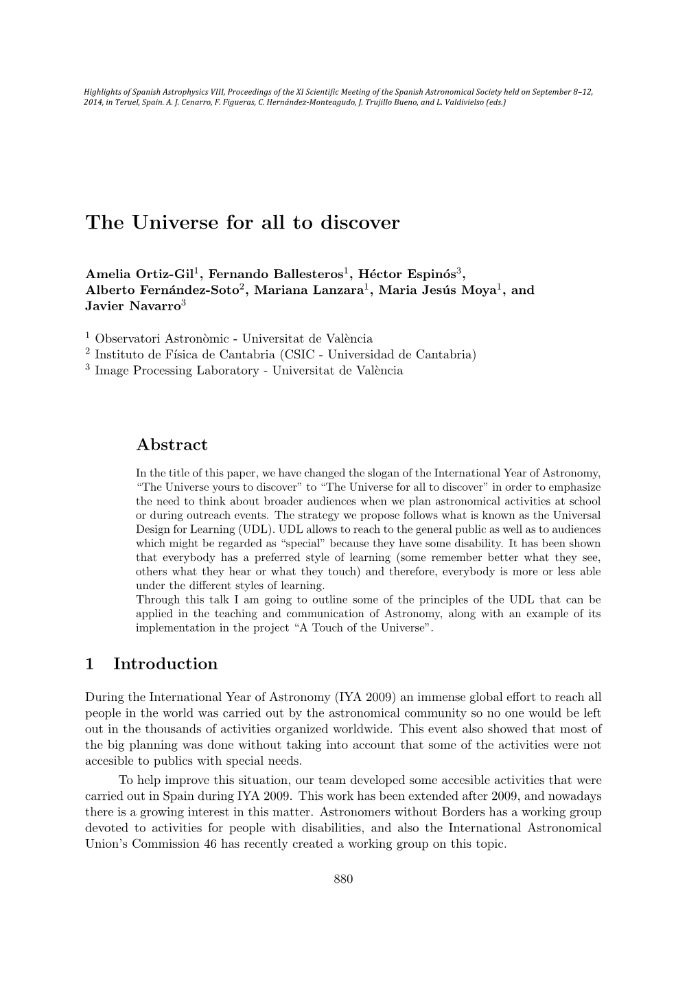 The Universe for All to Discover