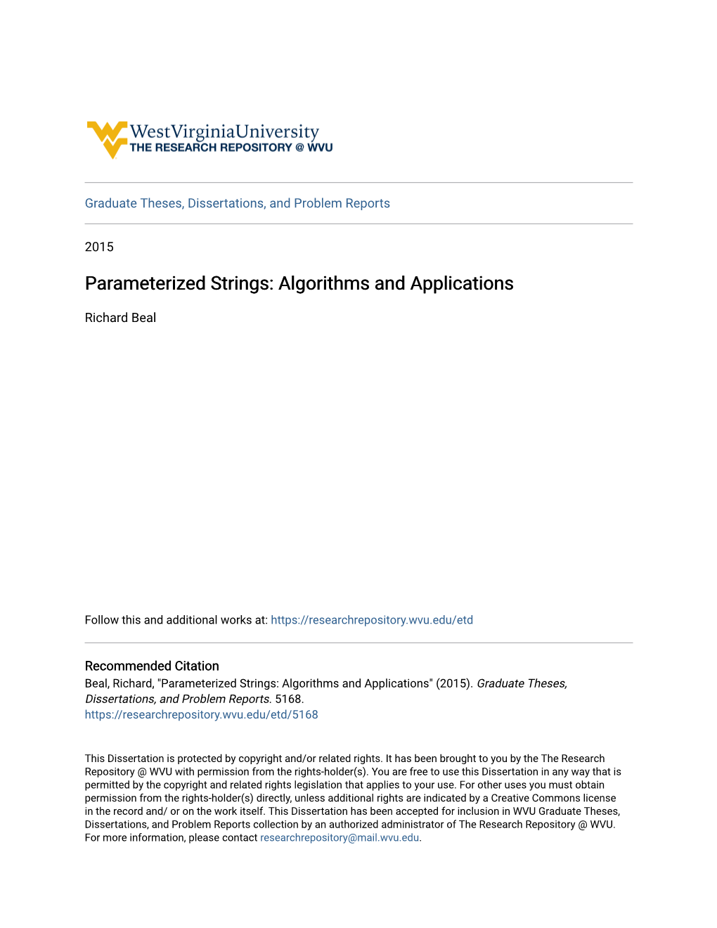 Parameterized Strings: Algorithms and Applications