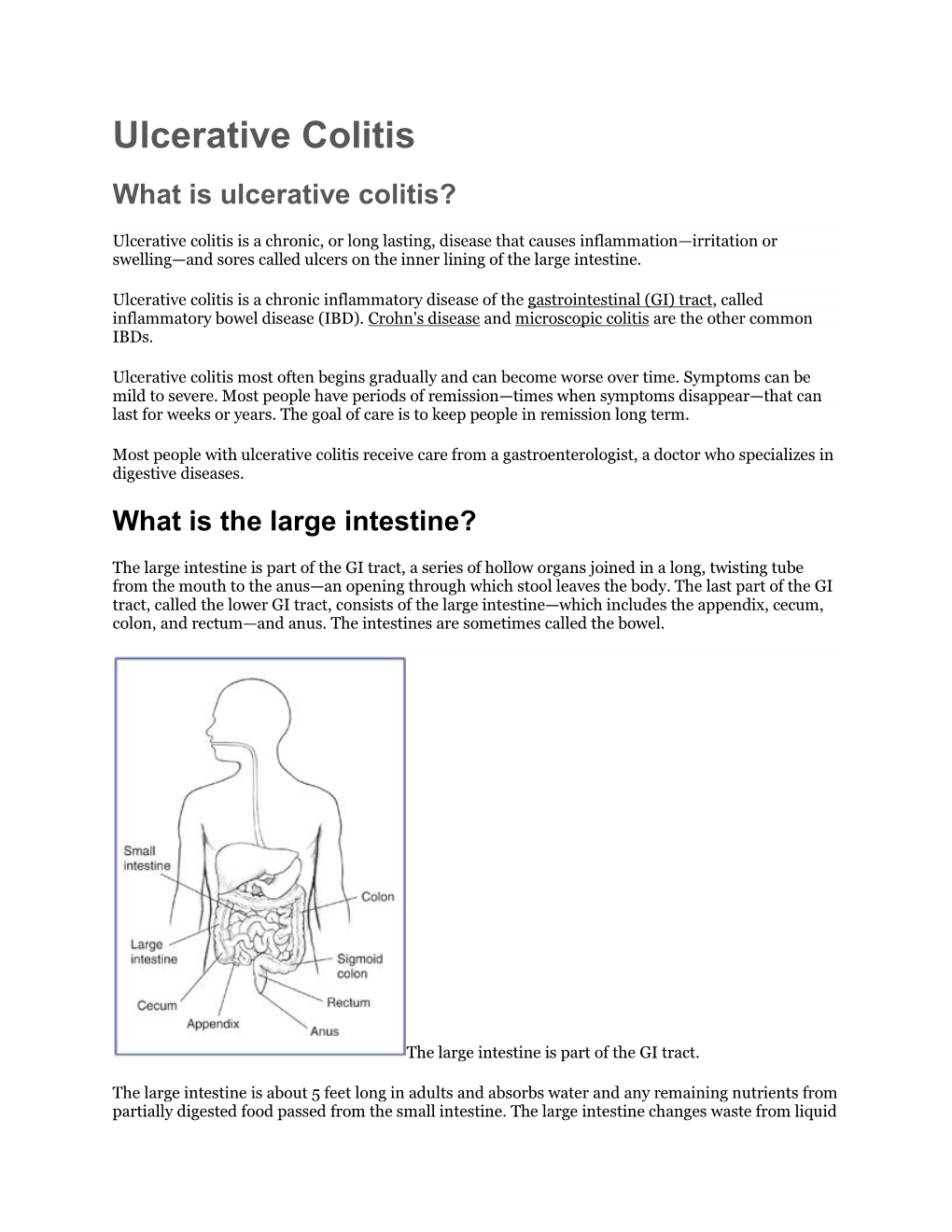 Ulcerative Colitis What Is Ulcerative Colitis?