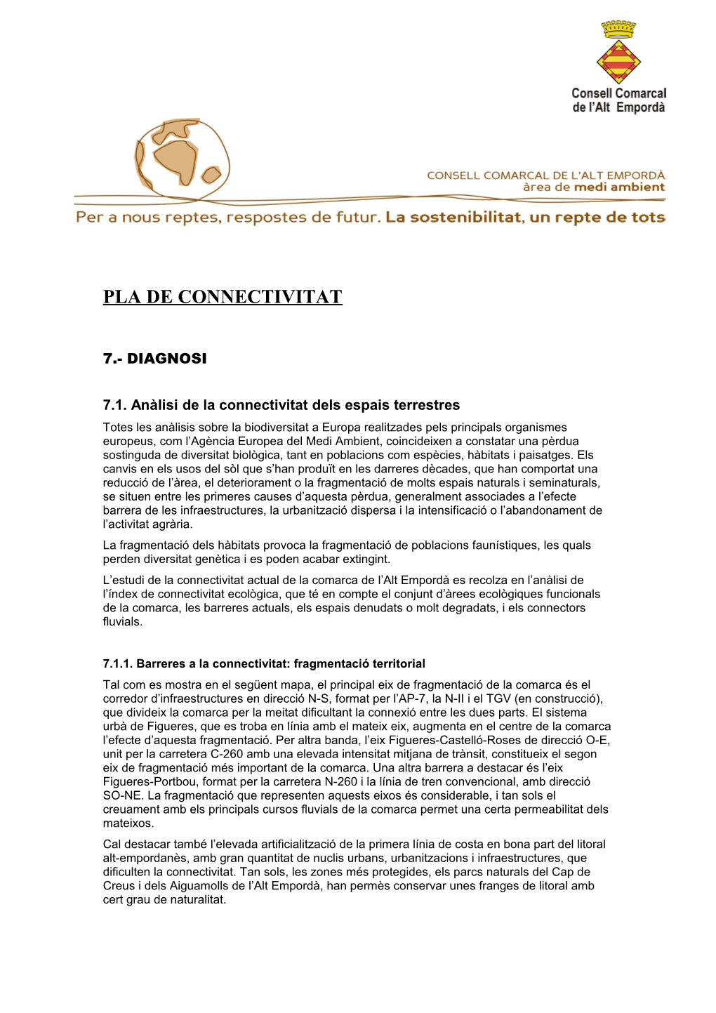 Pla De Connectivitat