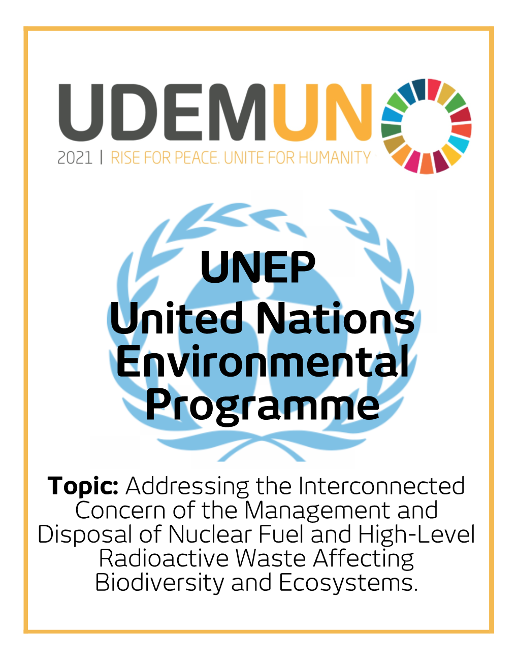 UNEP United Nations Environmental Programme