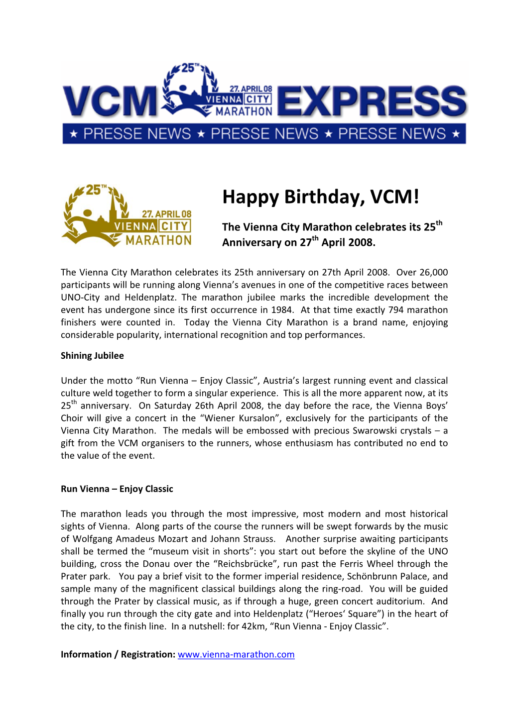 Happy Birthday, VCM!