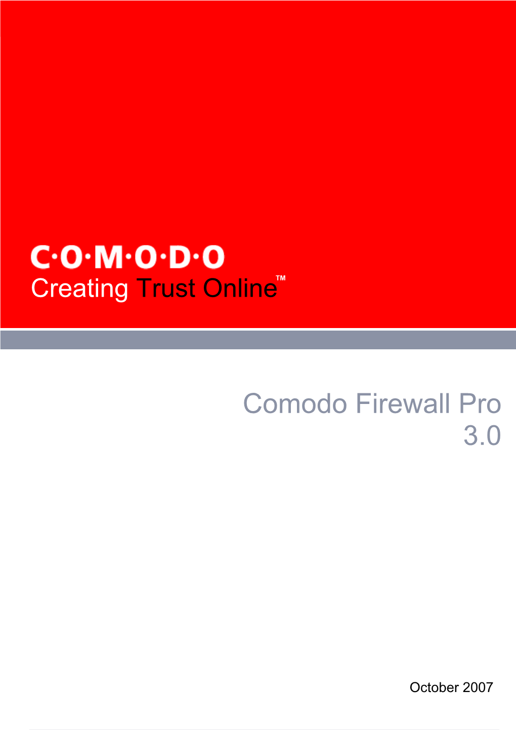 Comodo Firewall Pro 3.0