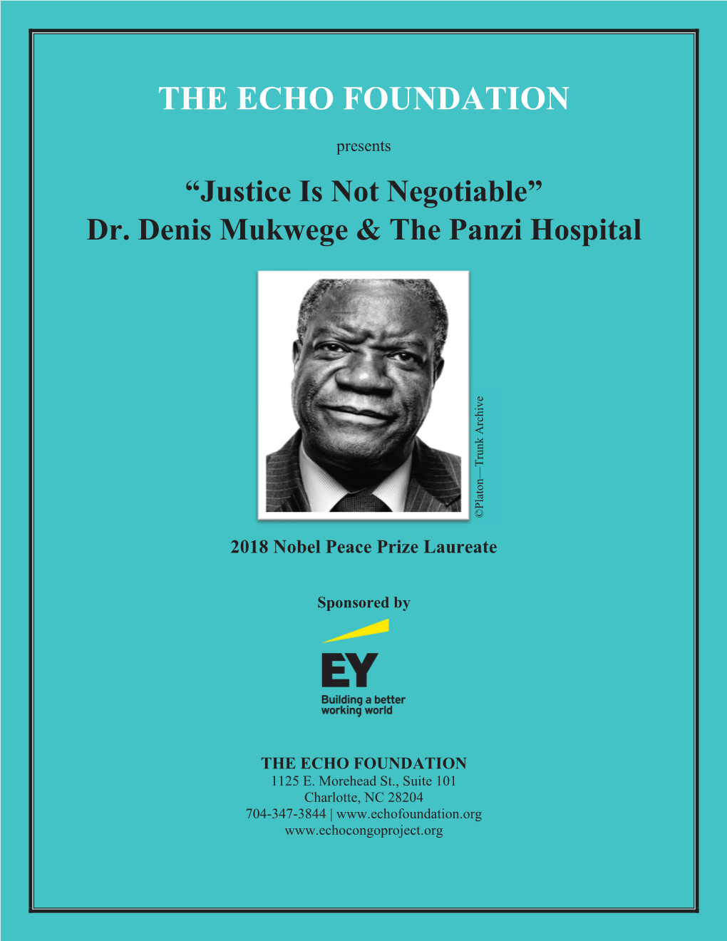 Dr. Denis Mukwege & the Panzi Hospital Trunk Archive Trunk — Platon ©