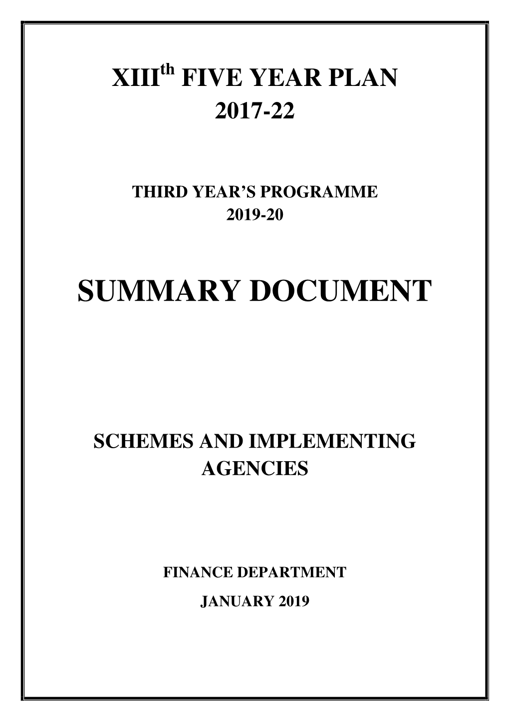 Summary Document