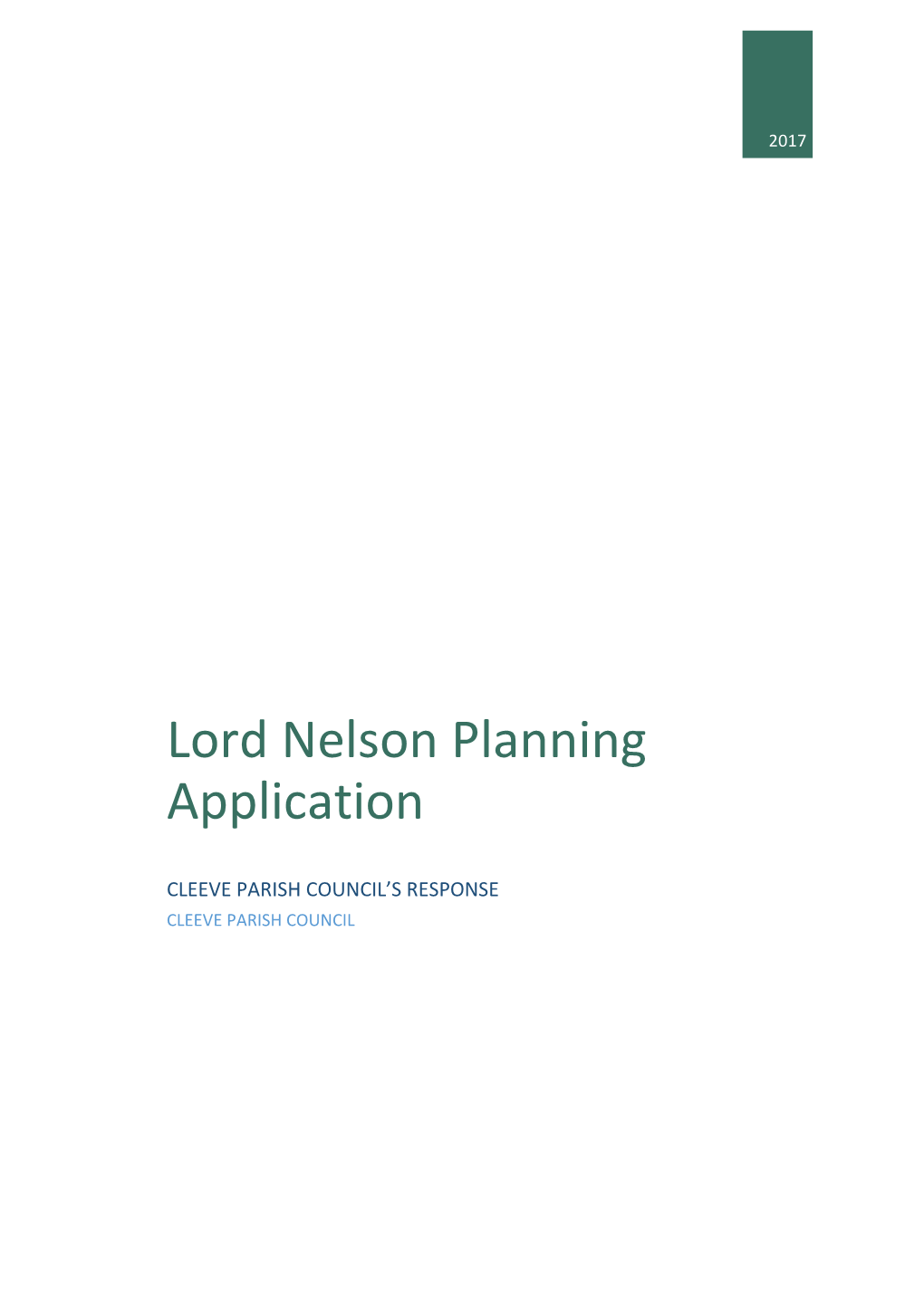 Lord Nelson Planning Application
