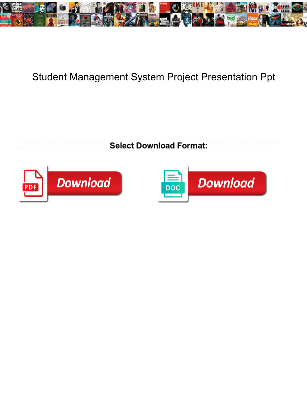 Student Management System Project Presentation Ppt