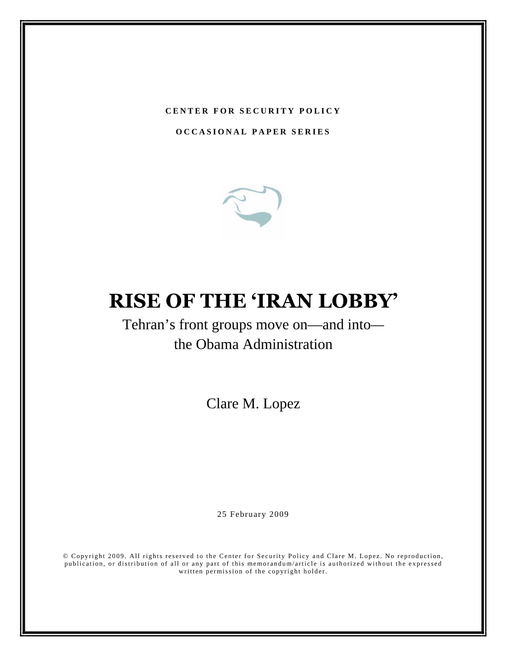 Rise of the 'Iran Lobby'