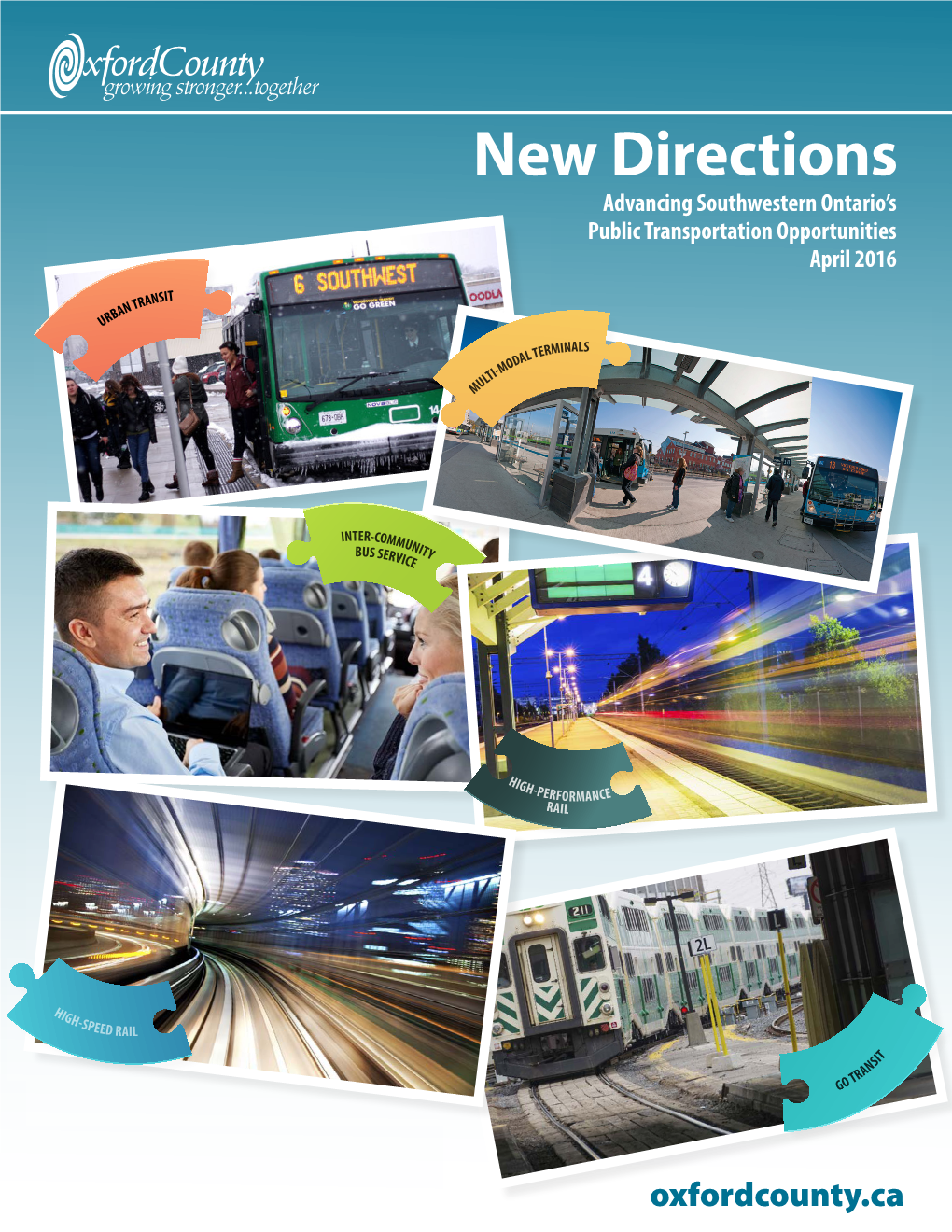 New Directions Advancing Southwestern Ontario’S Public Transportation Opportunities April 2016