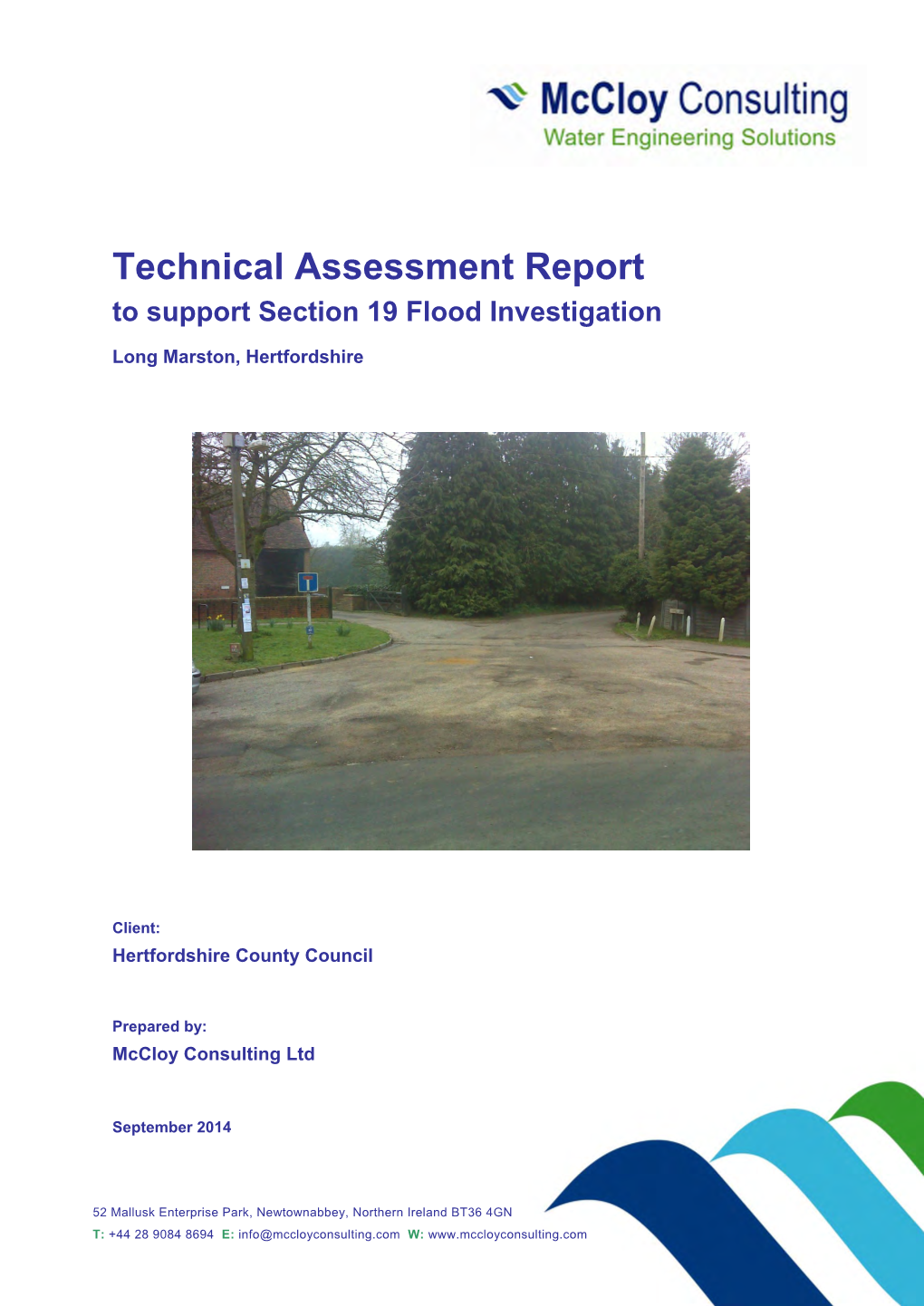 Technical Assessment Report to Support Section 19 Flood Investigation