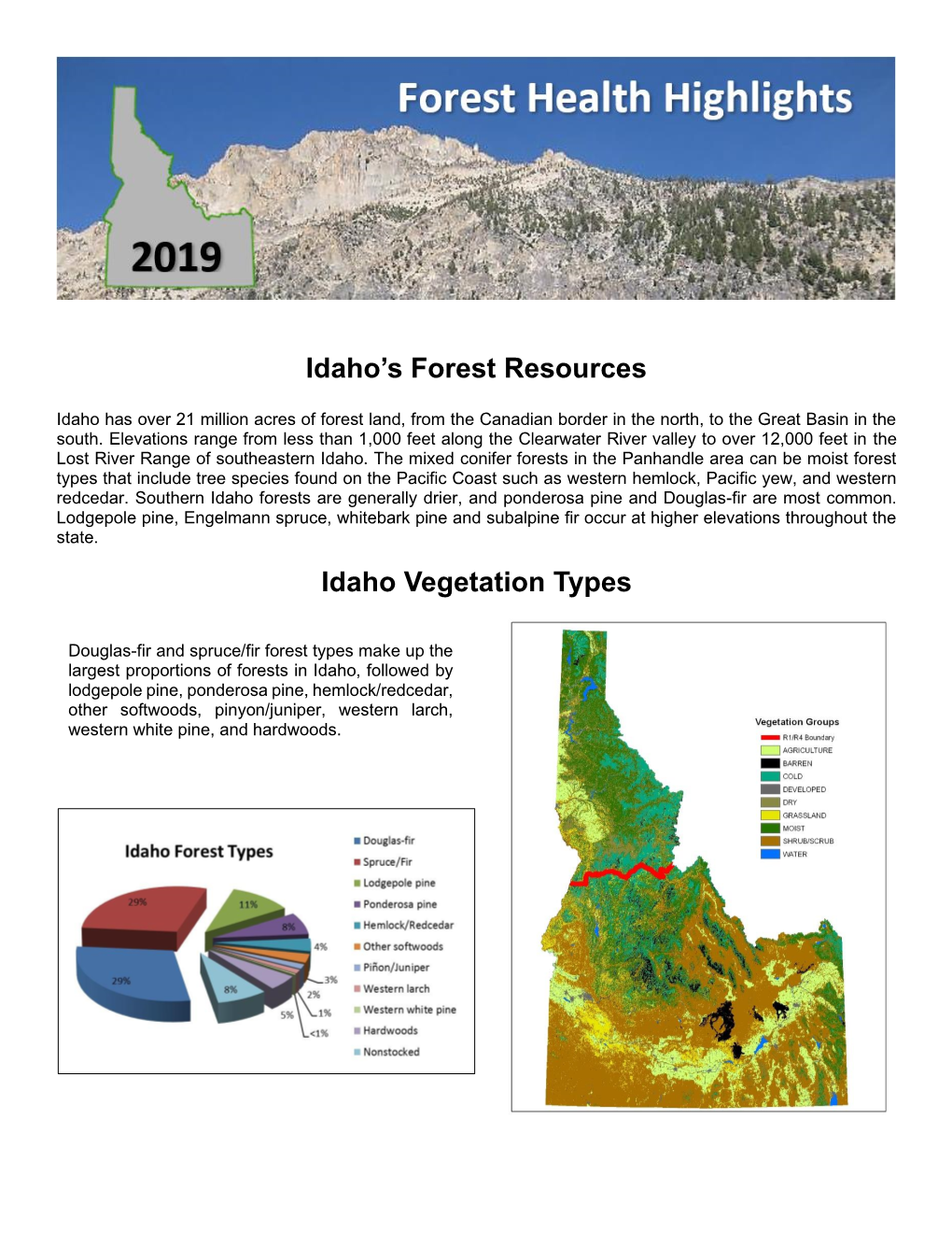 2019 Idaho Forest Health Highlights
