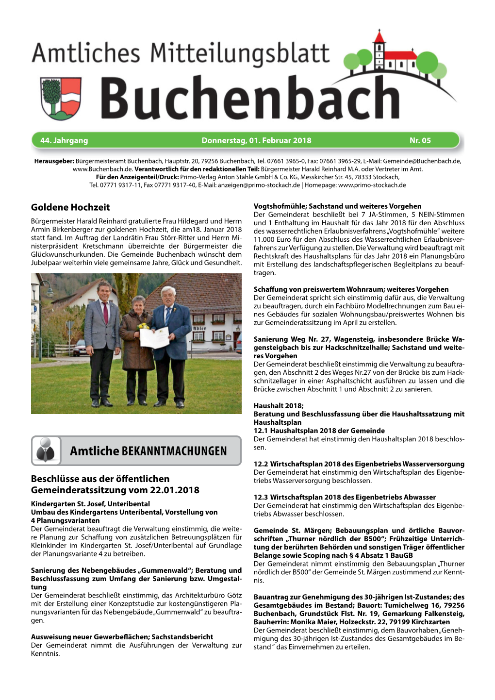 Mitteilungsblatt KW 05