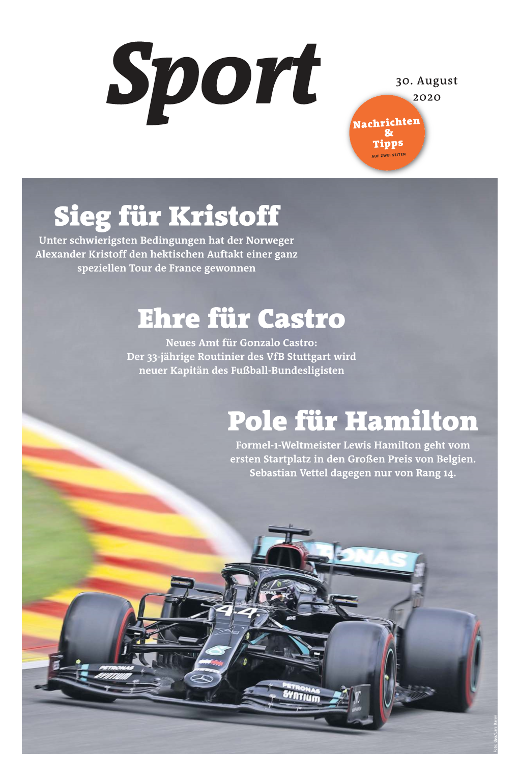 Pole Für Hamilton Sieg Für Kristoff Ehre Für Castro