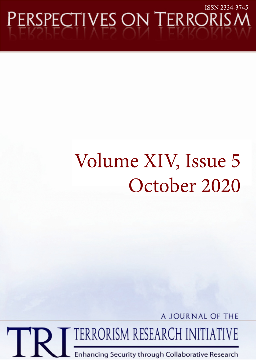 October 2020 PERSPECTIVES on TERRORISM Volume 14, Issue 5