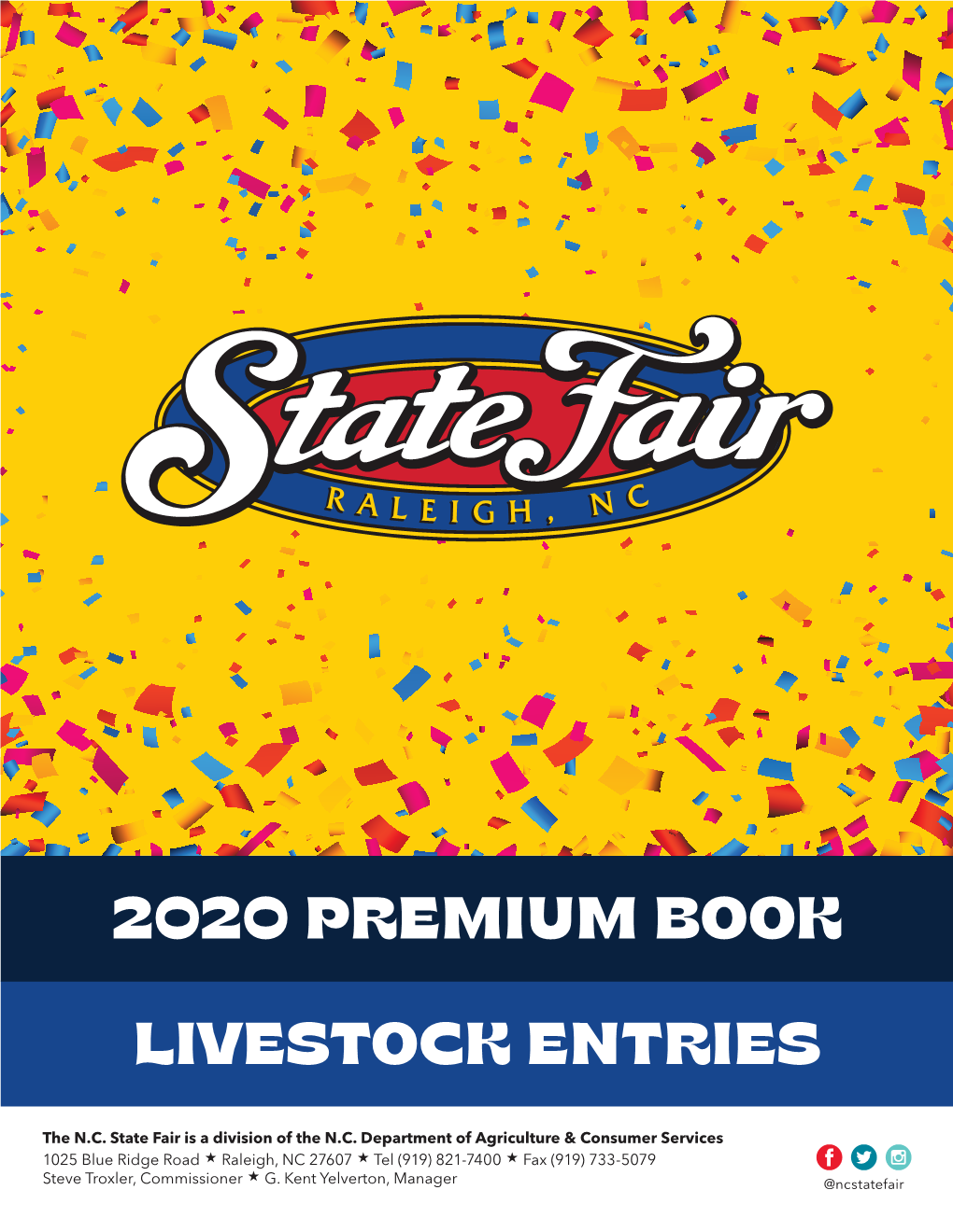 2020 Premium Book Livestock Entries