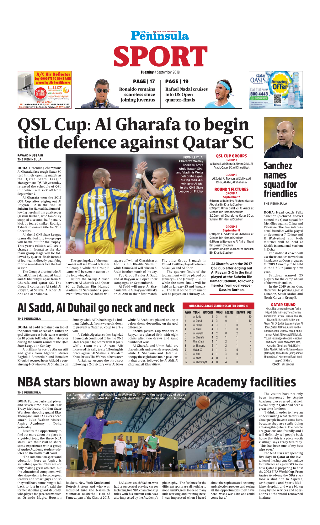 Al Gharafa to Begin Title Defence Against Qatar
