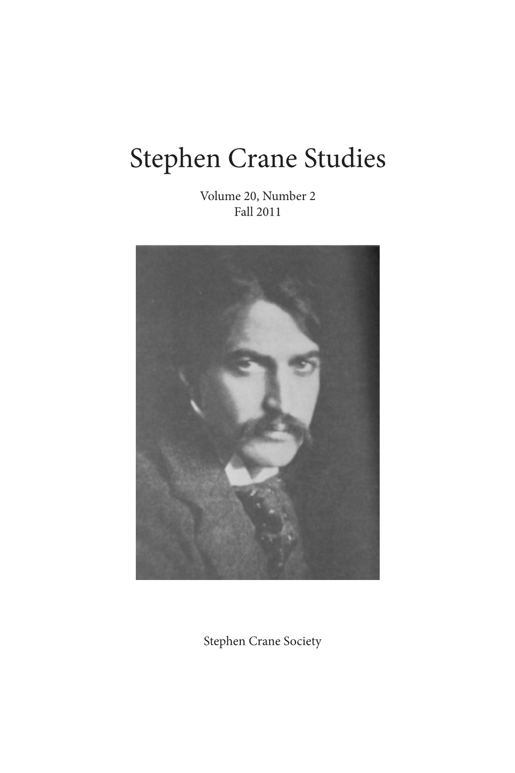 Stephen Crane Studies