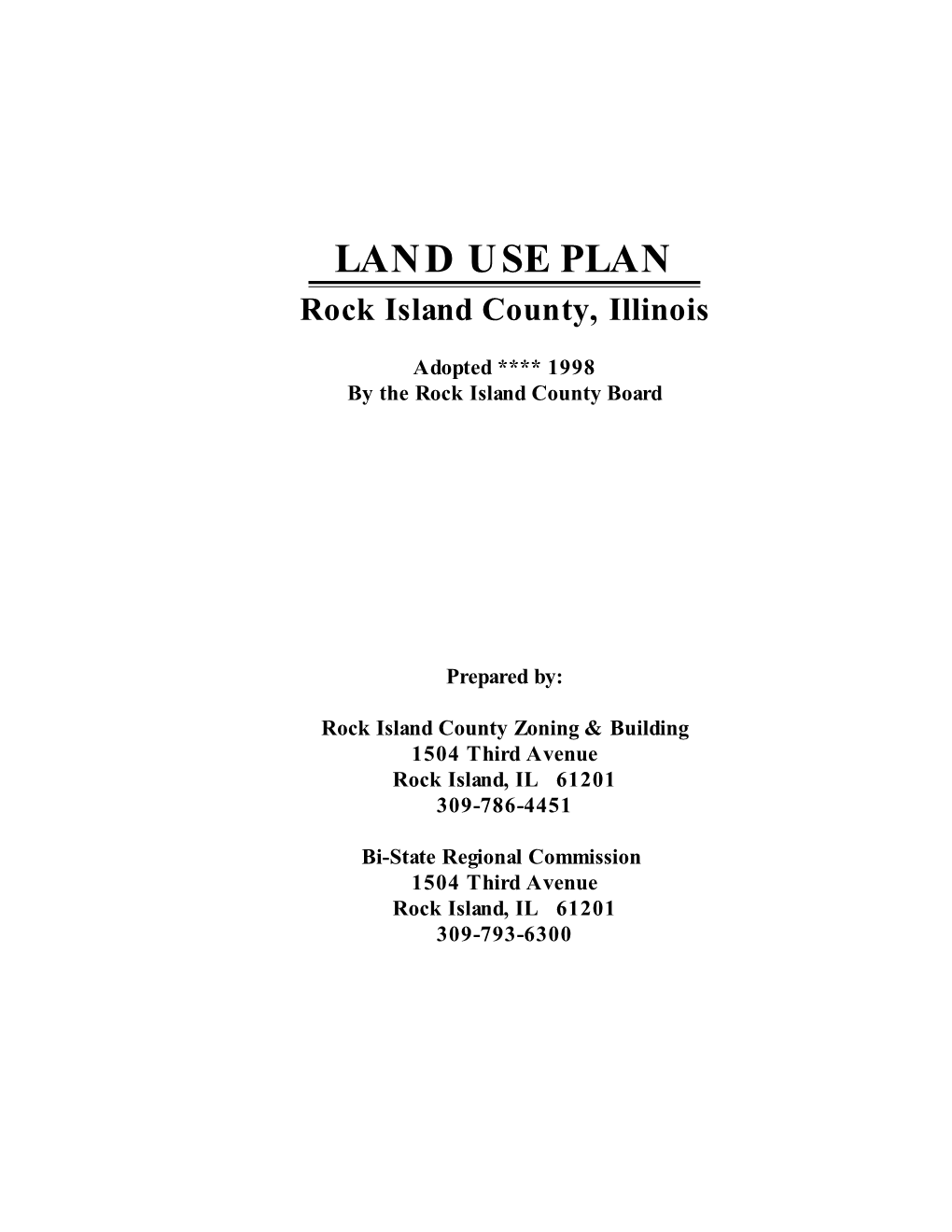 Land Use Plan