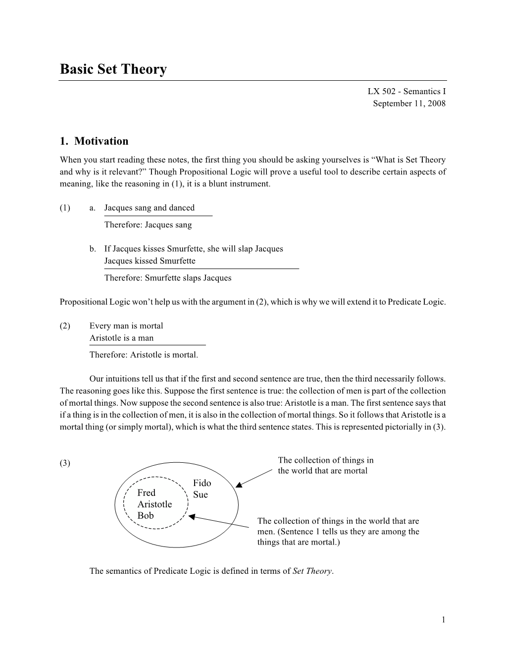 Basic Set Theory