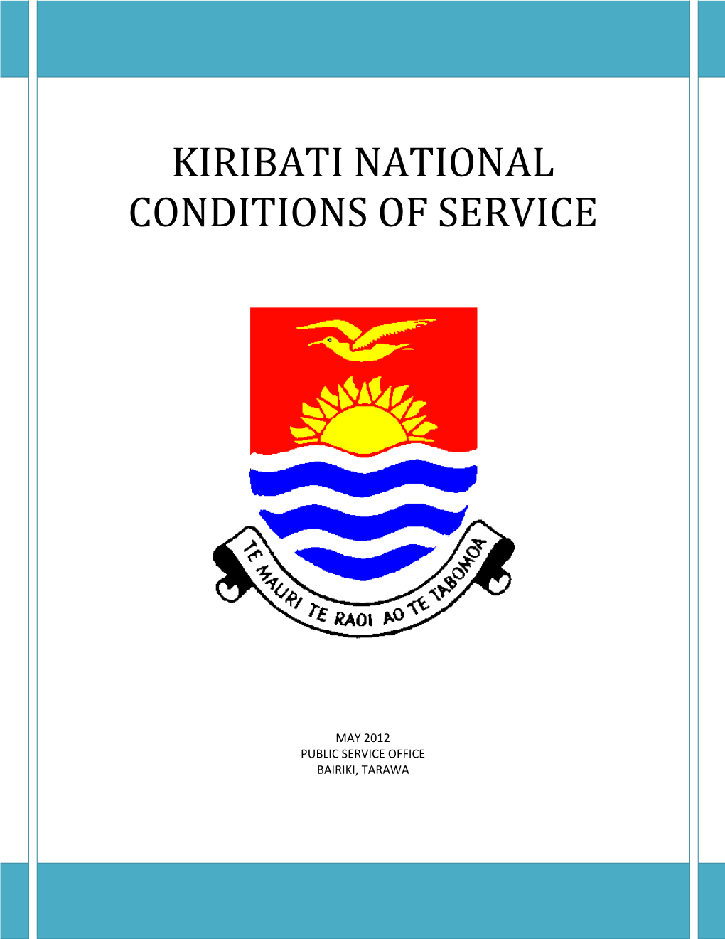 Kiribati National Conditions of Service