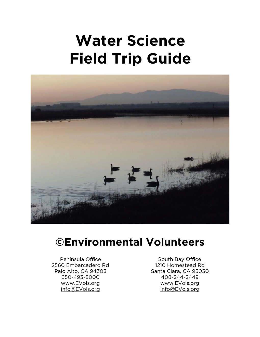 Water Science Field Trip Guide