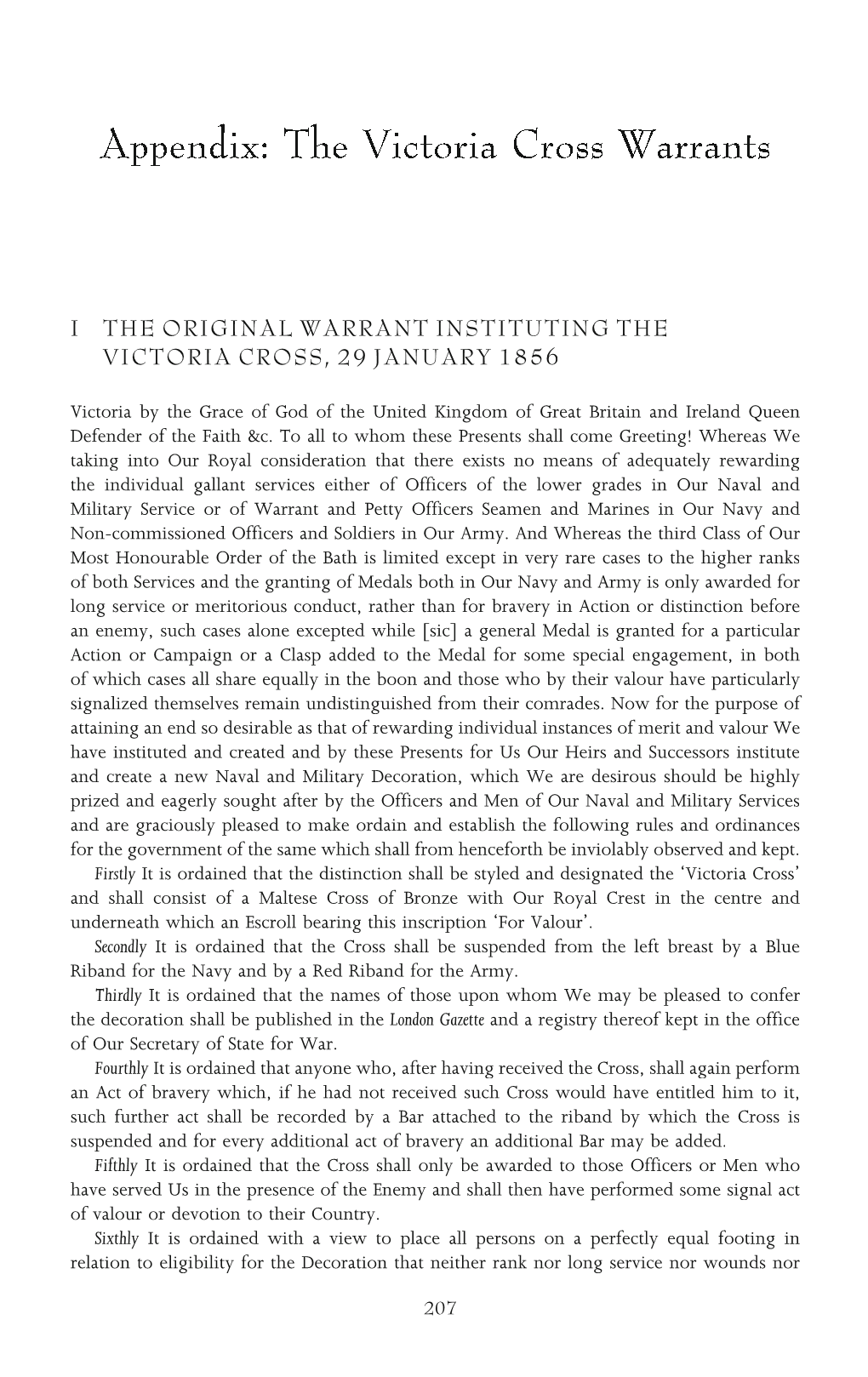 I the Original Warrant Instituting the Victoria