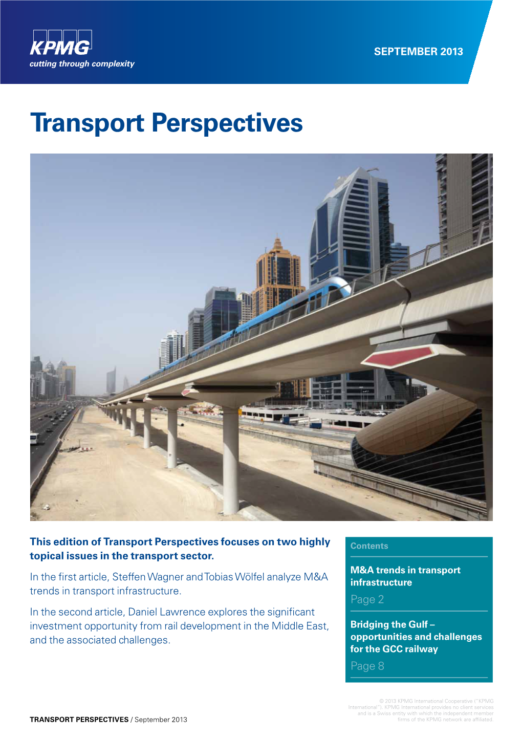 Transport Perspectives