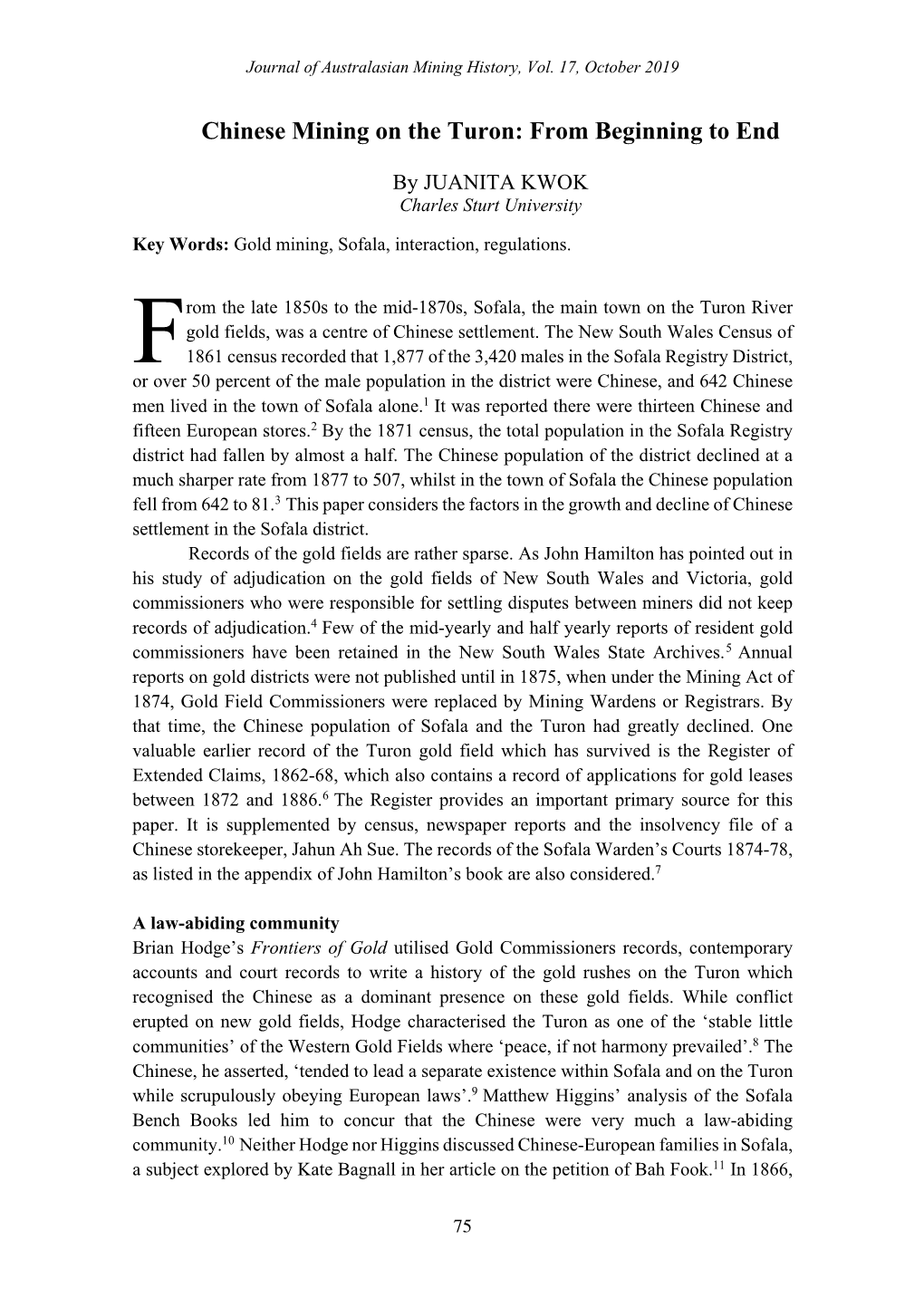 4. Kwok Growth and Decline of Chinese Mining on the Turon Final