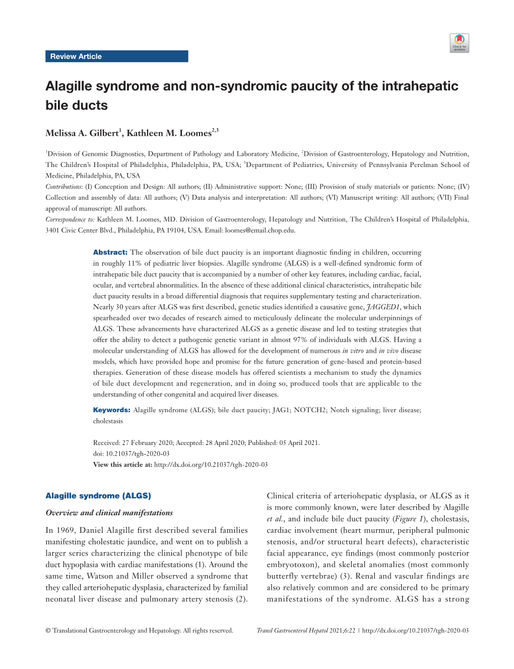 Alagille Syndrome and Non-Syndromic Paucity of the Intrahepatic Bile Ducts