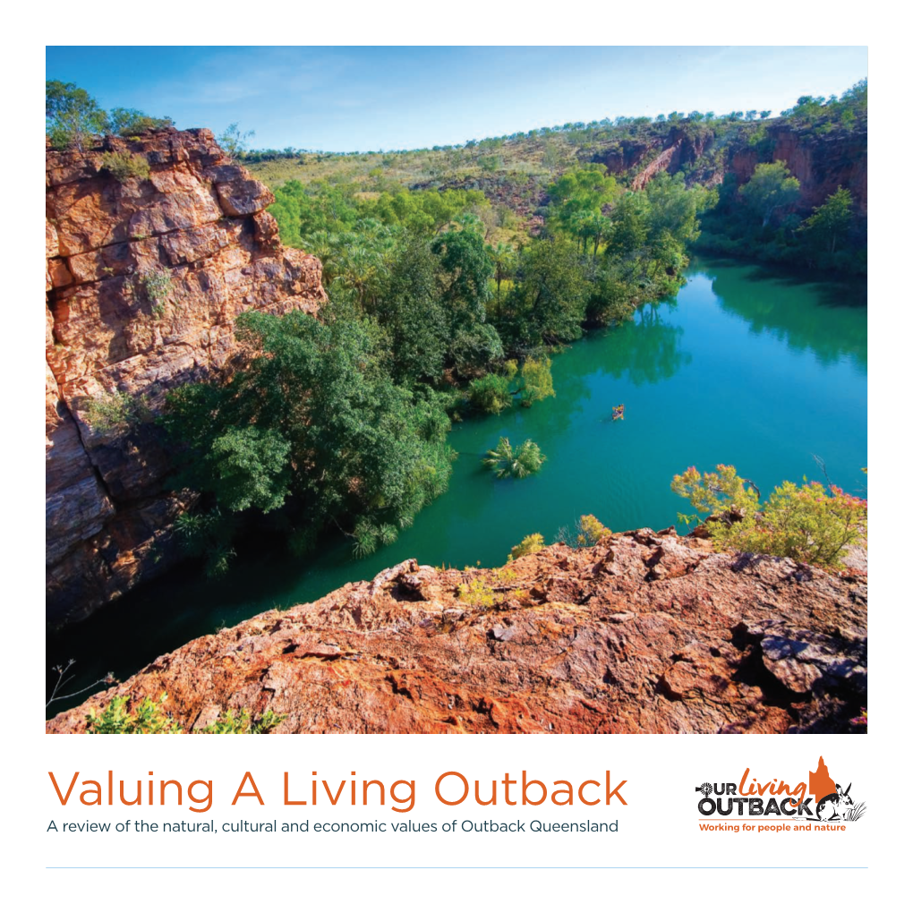 Valuing a Living Outback a Review of the Natural, Cultural and Economic Values of Outback Queensland Angus Emmott, Channel Country Grazier