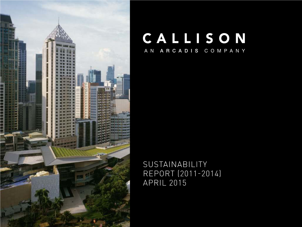 Sustainability Report (2011-2014) April 2015