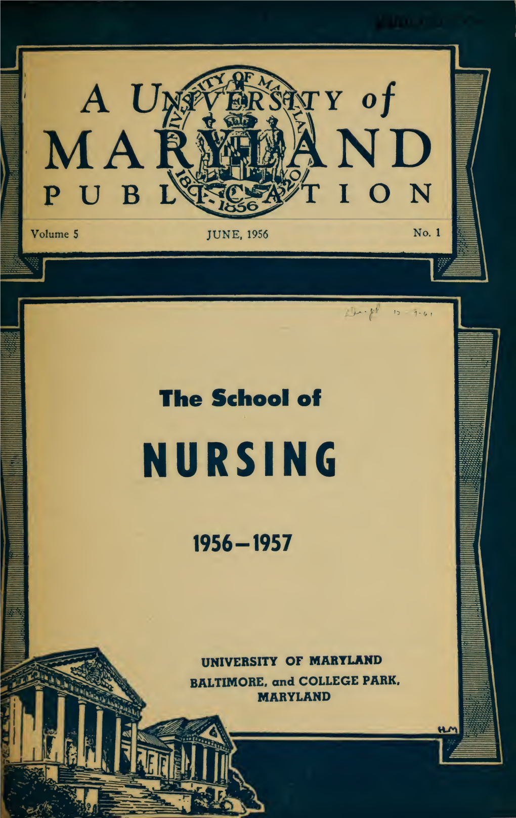 School of Nursing Catalog 1956-1958