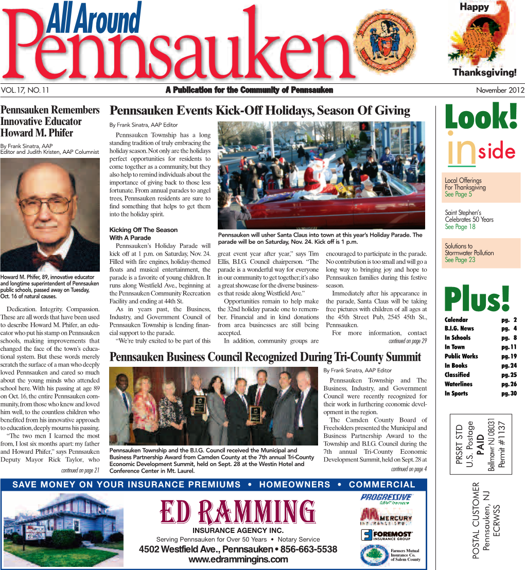 Pennsauken Remembers Innovative Educator Howard M