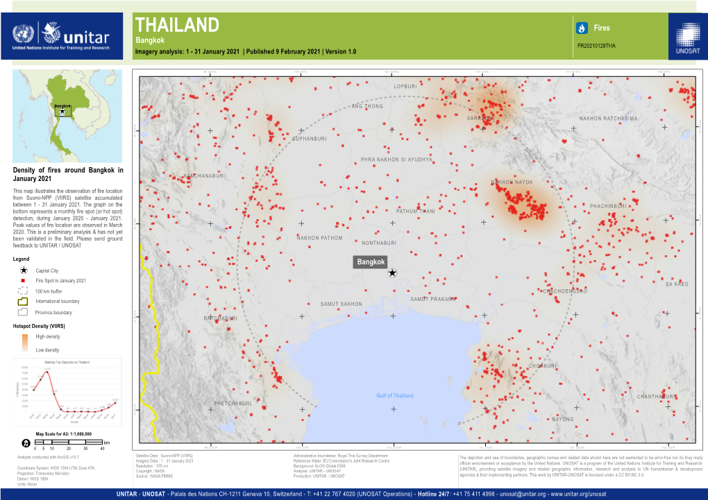 THAILAND Fires Bangkok FR20210128THA Imagery Analysis: 1 - 31 January 2021 | Published 9 February 2021 | Version 1.0