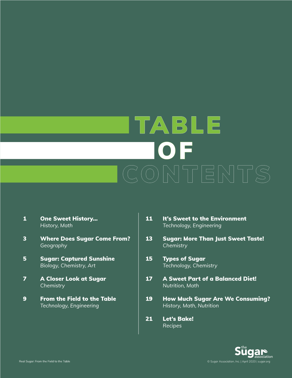 Table of Contents